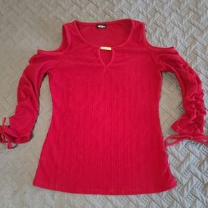 Off-the shoulder blouse/top.